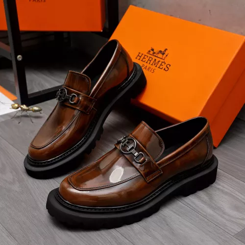 Hermes Leather Shoes For Men #1329874 $125.00 USD, Wholesale Replica Hermes Leather Shoes