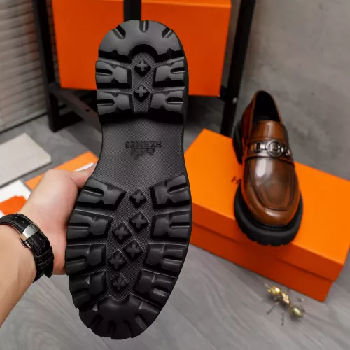 Replica Hermes Leather Shoes For Men #1329874 $125.00 USD for Wholesale