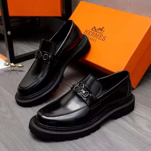 Hermes Leather Shoes For Men #1329875 $125.00 USD, Wholesale Replica Hermes Leather Shoes