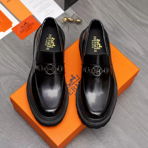 Replica Hermes Leather Shoes For Men #1329875 $125.00 USD for Wholesale