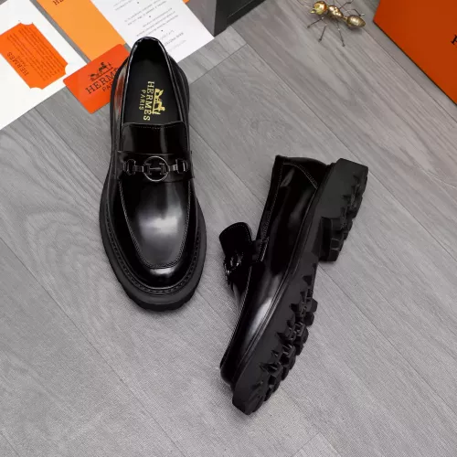 Replica Hermes Leather Shoes For Men #1329875 $125.00 USD for Wholesale