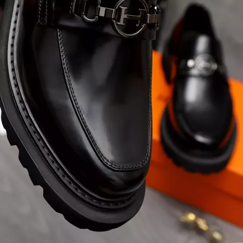 Replica Hermes Leather Shoes For Men #1329875 $125.00 USD for Wholesale