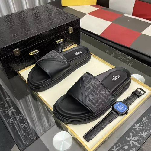 Fendi Slippers For Men #1329933 $60.00 USD, Wholesale Replica Fendi Slippers