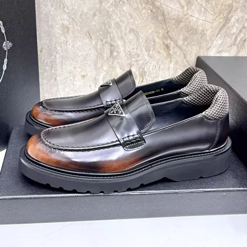 Prada Leather Shoes For Men #1330378 $155.00 USD, Wholesale Replica Prada Leather Shoes