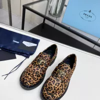 $102.00 USD Prada Leather Shoes For Women #1320346
