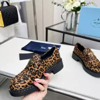 $102.00 USD Prada Leather Shoes For Women #1320346
