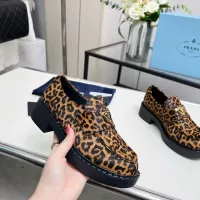 $102.00 USD Prada Leather Shoes For Women #1320346