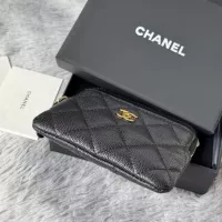 $80.00 USD Chanel AAA Quality Wallets In Gold For Women #1320962