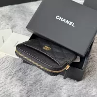 $80.00 USD Chanel AAA Quality Wallets In Gold For Women #1320963