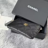 $80.00 USD Chanel AAA Quality Wallets In Gold For Women #1320963