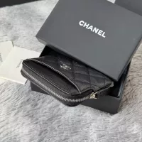 $80.00 USD Chanel AAA Quality Wallets In Silver For Women #1320965