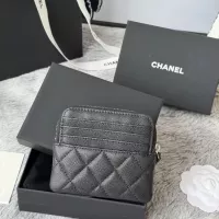$80.00 USD Chanel AAA Quality Wallets In Silver For Women #1320966