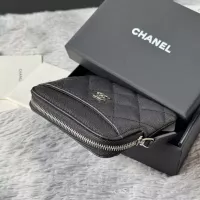 $80.00 USD Chanel AAA Quality Wallets In Silver For Women #1320966