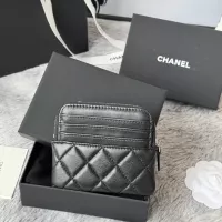 $80.00 USD Chanel AAA Quality Wallets In Silver For Women #1320967