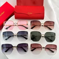 $48.00 USD Cartier AAA Quality Sunglassess #1323502