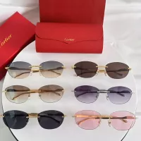 $64.00 USD Cartier AAA Quality Sunglassess #1323980