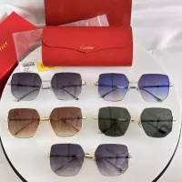 $48.00 USD Cartier AAA Quality Sunglassess #1324988