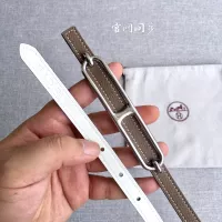$52.00 USD Hermes AAA Quality Belts In 1.3cm For Women #1327529