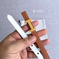$52.00 USD Hermes AAA Quality Belts In 1.3cm For Women #1327544
