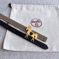 $52.00 USD Hermes AAA Quality Belts In 1.3cm For Women #1327554