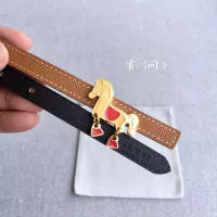 $52.00 USD Hermes AAA Quality Belts In 1.3cm For Women #1327558