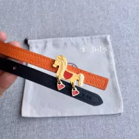 $52.00 USD Hermes AAA Quality Belts In 1.3cm For Women #1327561