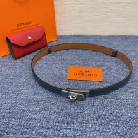$72.00 USD Hermes AAA Quality Belts In 2.0cm For Women #1327597