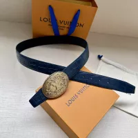$68.00 USD Louis Vuitton AAA Quality Belts In 3.5cm For Men #1328214