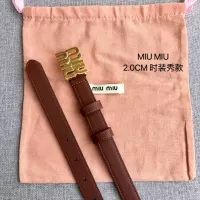 $52.00 USD MIU MIU AAA Quality Belts In 2.0cm For Women #1328560