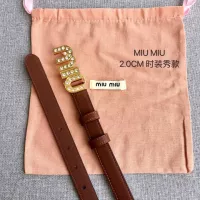 $52.00 USD MIU MIU AAA Quality Belts In 2.0cm For Women #1328588