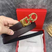$56.00 USD Salvatore Ferragamo AAA Quality Belts In 2.5cm For Women #1328623