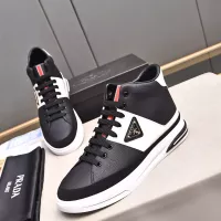 $85.00 USD Prada High Top Shoes For Men #1329666
