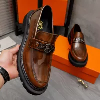 $125.00 USD Hermes Leather Shoes For Men #1329874