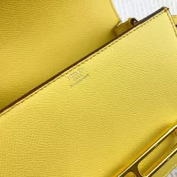 $72.00 USD Hermes AAA Quality Messenger Bags In Gold For Women #1330165