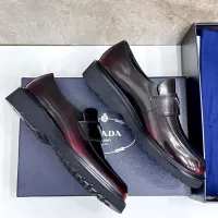 $155.00 USD Prada Leather Shoes For Men #1330236