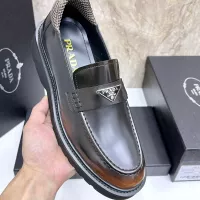 $155.00 USD Prada Leather Shoes For Men #1330378