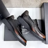 $155.00 USD Prada Leather Shoes For Men #1330378