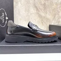 $155.00 USD Prada Leather Shoes For Men #1330378
