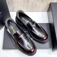 $155.00 USD Prada Leather Shoes For Men #1330379