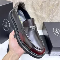 $155.00 USD Prada Leather Shoes For Men #1330379