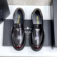 $155.00 USD Prada Leather Shoes For Men #1330379