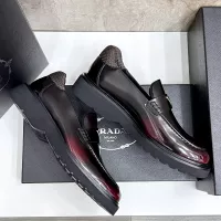 $155.00 USD Prada Leather Shoes For Men #1330379