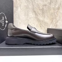 $155.00 USD Prada Leather Shoes For Men #1330380