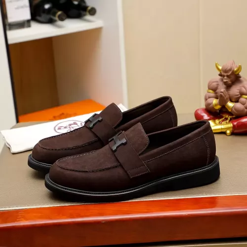 Hermes Leather Shoes For Men #1330761 $85.00 USD, Wholesale Replica Hermes Leather Shoes