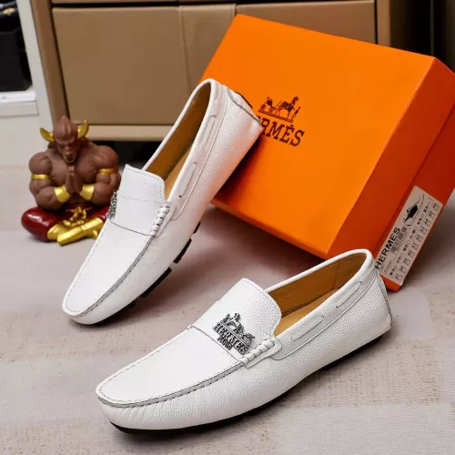 Hermes Leather Shoes For Men #1330763 $72.00 USD, Wholesale Replica Hermes Leather Shoes