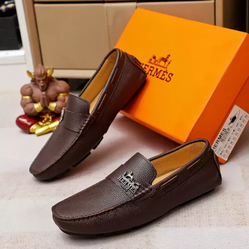 Hermes Leather Shoes For Men #1330764 $72.00 USD, Wholesale Replica Hermes Leather Shoes