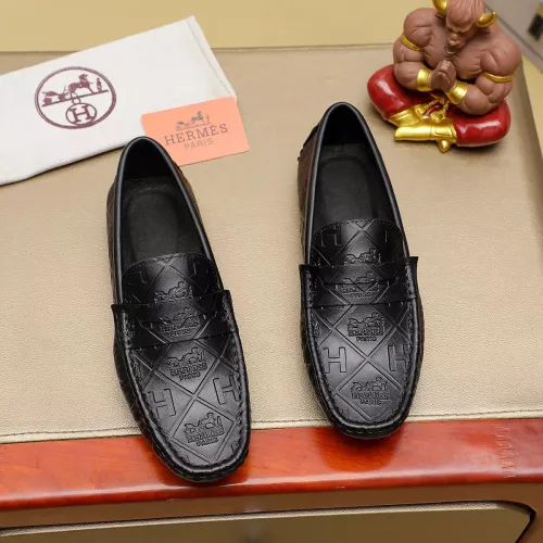 Hermes Leather Shoes For Men #1330770 $76.00 USD, Wholesale Replica Hermes Leather Shoes