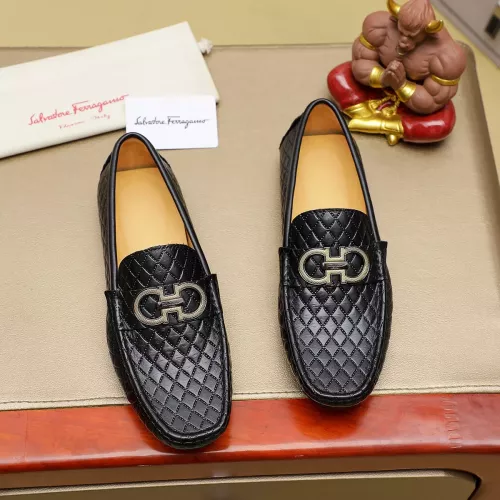 Salvatore Ferragamo Leather Shoes For Men #1330809 $76.00 USD, Wholesale Replica Salvatore Ferragamo Leather Shoes