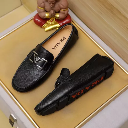 Prada Leather Shoes For Men #1330818 $76.00 USD, Wholesale Replica Prada Leather Shoes