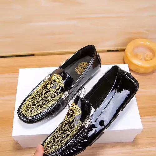 Versace Leather Shoes For Men #1330826 $72.00 USD, Wholesale Replica Versace Leather Shoes